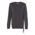 thumbnail image 1 of Boxercraft B50603093 Womens Enzyme-Washed Rally Lace-Up Sweatshirt, Charcoal - Small, 1 of 1