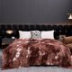 thumbnail image 1 of Manta polar suave a rayas de 198 x 180 cm | Manta de poliéster súper suave, cálida y ligera | Manta acogedora para sofá cama, sala de estar y dormitorio | Resistente y lavable a máquina, 1 of 6
