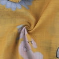 thumbnail image 5 of Sakmal Elbow-Length Womens Tops Under $10 V-Neck Yellow Floral Flowy Loose Fit Womens Shirts, 5 of 7