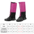 thumbnail image 2 of Unique Bargains Leg Gaiters, Waterproof Shoe Covers Adjustable Snow Boot Gaiter, Purple, M, 2 of 6