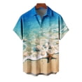 thumbnail image 5 of Shirts for Men,Mens Hawaiian Shirt Short Sleeve Button Down Shirts Casual Tropical Floral Summer Beach Vacation Shirts, 5 of 6