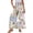 286#Light Blue, variant on Womens Boho Ruffle Hem Palazzo Pants Elastic High Waisted Ties Wide Leg Flowy Lounge Pants with Pockets Light pink XL