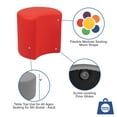 thumbnail image 6 of BizChair Soft Seating Flexible Moon for Classrooms and Common Spaces - 18" Seat Height (Red), 6 of 12