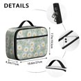 thumbnail image 6 of Daisy Pioneer Flower Green Pattern Insulated Lunch Bag Teens,Bento School Lunch Bag for Teens for Work,Picnic or Travel 10.6x7.7x4.3 Inches,12 Can Capacity, 6 of 6