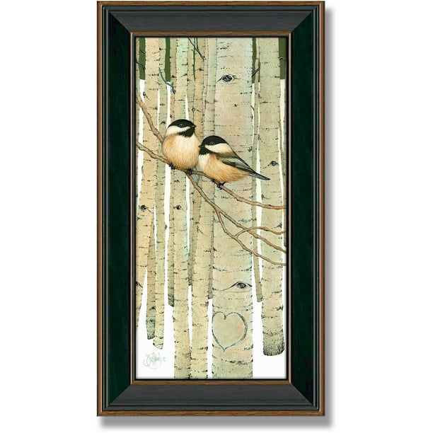 PersonalPrints Love Birds Framed Canvas Art