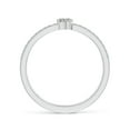 thumbnail image 2 of ANGARA Natural 0.2 Ct. Diamond Classic Stackable Ring in 14K White Gold for Women (Ring Size: 12), 2 of 9