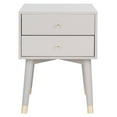 thumbnail image 5 of SAFAVIEH Lyla Mid-Century Retro Silver Cap Nightstand, Grey/Gold, 5 of 11