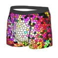 thumbnail image 5 of Goofa Colorful Tie Dye Stained Glass 3 Printed Men's Boxer Briefs Underwear, Moisture-Wicking Underwear, Trunk,Soft and Breathable Cotton Underwear-Large, 5 of 9