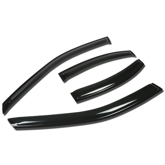 DNA Motoring WVS-228 For 2000 to 2005 Lincoln LS 4DR 4pcs Window Vent Visor Deflector Rain Guard (Dark Smoke) 01 02 03 04