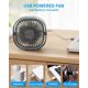 thumbnail image 5 of Table Fan USB Small Fan Cooling Desktop Desk Fan, Mini Silent Fan for Bedside Bedroom Office Car Home Accessories, 3 Speeds Strong Airflow Plug-in Fan, 5 of 5