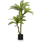 Open Box Maia Artificial Dracaena Plant 3.5 Feet Tall Tropical Palm Tree, 41