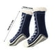 thumbnail image 3 of Calcetines de invierno para suelo: calcetines forrados de forro polar extra gruesos para mujeres y hombres, calcetines térmicos cálidos para suelos fríos, calcetines antideslizantes para interiores, 3 of 5