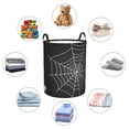 thumbnail image 4 of Balery A Web With A Spider Cesta de ropa redonda con asas, impermeable, independiente, para ropa, juguetes, dormitorio y familia-Small, 4 of 6