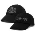 thumbnail image 4 of DALIX Father Son Couch Potato Tater Tot Ball Cap Embroidered Hat in Black, 4 of 7