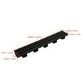 thumbnail image 5 of 6 Set Trench Drain System Interlocking Leakage Proof Channel Drain with Grates for Gardens Farms Terrace, 5 of 6
