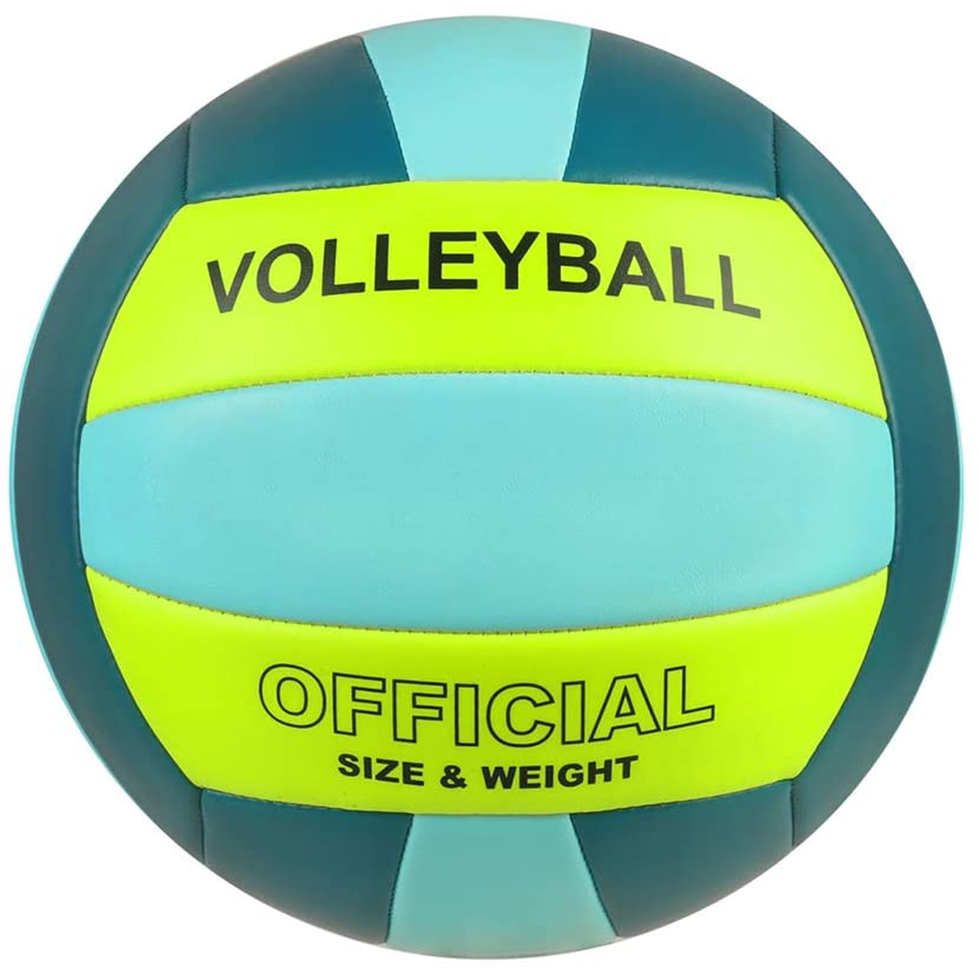 Volleyball Size 5 PU Leather Soft Indoor Outdoor Volleyballs Sports Training Game Play Ball for Beginner, Teenager, Adult, 8.2