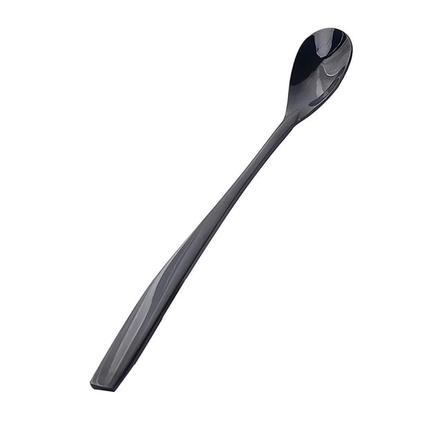 Cuchara de Mango Largo de Acero Inoxidable Sunnimix para Helado Color Negro