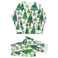 thumbnail image 2 of Odeerbi Christmas Pajamas for Family Holiday Long Sleeve Family Christmas Pajamas Matching Sets Toddler Parent Child Printed Loungewear Set Two-Piece Sleepwear Xmas PJs Set Black, 2 of 8