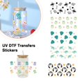 thumbnail image 2 of Frog Jellyfish Turtle Penguin Shell UV DTF Transfers Bottle Glass, 2 of 8