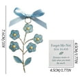 thumbnail image 2 of DAMAI Handmade Forget-Me-Not Sea Acrylic Ornament, Flower Decorative Flat Acrylic Gift, Perfect for Farmhouse, Rustic Styles, Forget-Me-Not Lovers and Christmas Tree Decoration, 2 of 7