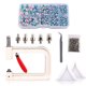 thumbnail image 1 of Máquina de ajuste de perlas Botones de remache Tapa de fijación de plástico Camisa Pantalones Chaqueta Kit de herramientas manuales Hecho a mano DIY Accesorio de ropa Tipo 34 4-10 mm Eigraketly HA009177-18B, 1 of 6