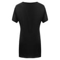 thumbnail image 6 of Endives Women's Short Sleeve T-shirt Summer Tunic Tops With Pockets Casual Long T Shirts S-3XL, 6 of 6