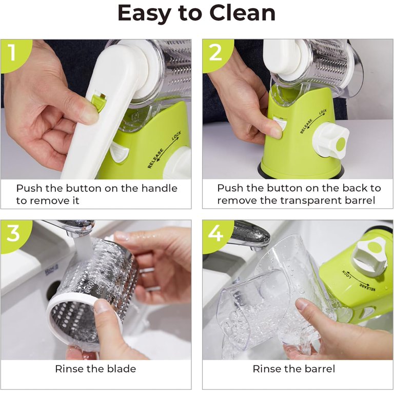 Fil-fresh Rotary Cheese Grater with 3 Interchangeable Drum Blades photo 6