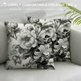 thumbnail image 3 of ONETECH Throw Pillow Covers Vintage Floral with Victorian Bouquet of Flowers on Garden Roses Tulips Delphinium Petunia Cushion Pillow Case, 3 of 5