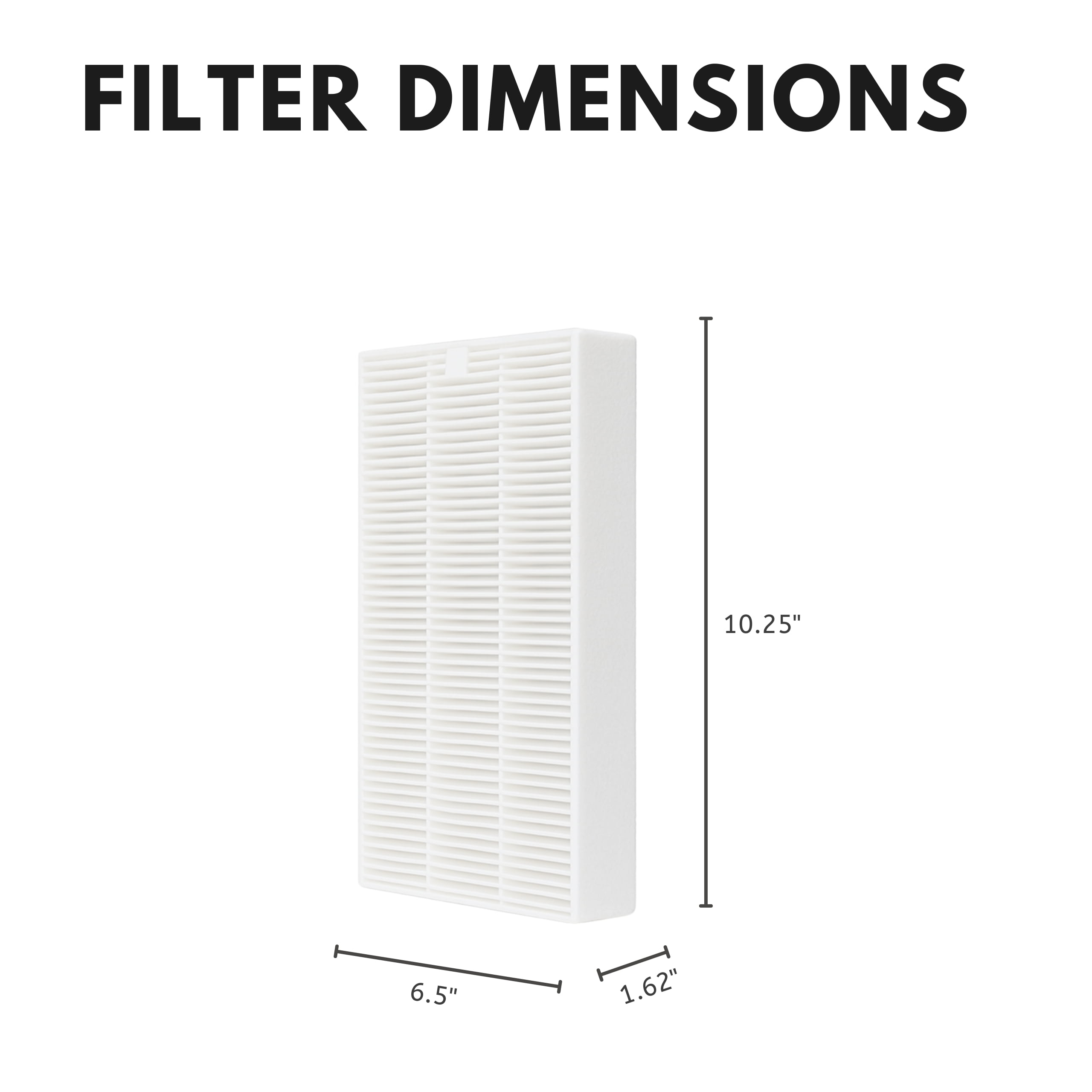 True HEPA Filter Replacement for Honeywell Air Purifier Models HPA300, HPA100 and HPA200 Compared With R Filter Part HRF-R2 - 8 Packs