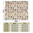 thumbnail image 3 of Wijzvio Dachshund Dog Floral Flower Throw Blanket Soft Fuzzy Fleece Blanket For Couch Bed Living Room Decoration 40"X30", 3 of 9