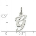thumbnail image 2 of Collier Pendentif Breloque Monogramme Initiale Lettre g en Argent Sterling 925, 2 of 6