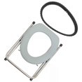 thumbnail image 2 of 2 Pcs Tabouret de Toilette Pliable Chaise de Commode pour Aînés Acier Inoxydable Femmes Enceintes Accroupies Toilette Tabourets de Toilette Pliants Portables, 2 of 5
