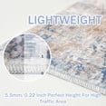 thumbnail image 3 of iOhouze Washable Area Rug 5x7 Ft Abstract Rugs for Entryway Non Slip Small Living Room Rugs Printed Faux Wool Throw Rug, Floor Carpet for Kitchen Playroom, Blue/Rust/White, 3 of 9