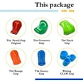 thumbnail image 2 of The Pencil Grip Premium Pencil Grips Assortment Pack, Universal Ergonomic Writing Aid For Righties And Lefties, Colorful Pencil Grippers, Includes 6 Different Grips, Assorted Colors, 6 Count, 2 of 7
