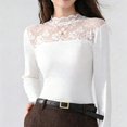 thumbnail image 2 of Breezora Womens Long Sleeve Thermal Tops Stand Neck Warm Fleece Turtleneck Undershirt For Autumn Winter Elegant, 2 of 6