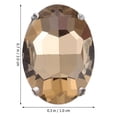 thumbnail image 2 of Environ 25 Pcs à Coudre avec Strass avec Griffe Dorée, Griffe en Verre, 2 of 5