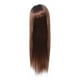 thumbnail image 1 of Peluca larga y ligera de fibra natural, pelo liso, peluca Remy marrón, 1 of 8
