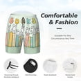 thumbnail image 3 of Lsque Books Pattern Mens Swim Trunks- Bathing Suit Compression Liner - Beach Swim Shorts Swimwear - (S-3XL) - Stretch Quick Dry-Small, 3 of 6