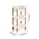 thumbnail image 3 of Carrito de almacenamiento de 3 niveles con ruedas, organizador multifuncional, solución para guardar juguetes y refrigerios en casa, diseño de cara sonriente, 3 of 6
