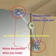 thumbnail image 3 of 2 paquetes de amortiguadores de bisagra de soporte para elevador de puerta de muebles de gabinete - Soporta hasta 20 kg - Ángulo de apertura 75 °/90 °/110 ° - Viene con llave hexagonal, 3 of 5