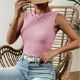 thumbnail image 2 of FLMEI Womens' Crewneck Sleeveless Summer Casual Loose Fit Basic Shirts Vest Tops Tees S-XXL, 2 of 9