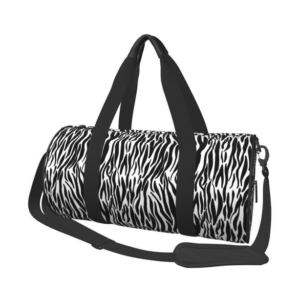 Easygdp Zebra Bolsa de Viaje, Bolsa de Mano, Bolsa de Gimnasio, Bolsa de Equipaje para Viaje