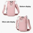 thumbnail image 4 of hulanddfd Small Sling Bag for Women, Pink Crossbody Bags with Water Bottle Pockets Travel Pouch Shoulder Bag for Outdoors Sports Hiking, 4 of 5