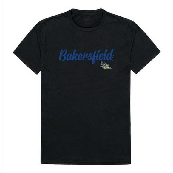 W Republic 554-203-BLK-02 Men Cal State Bakersfield Roadrunners Script T-Shirt&#44; Black - Medium