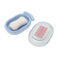 thumbnail image 5 of Unique Bargains 1 Pc Soap Dish Durable Soap Holder for Bathroom Purple Blue, 5 of 6