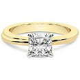 thumbnail image 3 of 5 Carat IGI Certified Cushion Shape Lab Grown Diamond Engagement Ring | 14K Yellow Gold | Juniper Crossover Solitaire Diamond Ring | FG-VS1-VS2 Quality Friendly Diamonds, 3 of 5