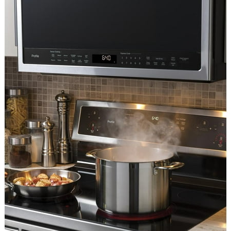 GE - 1.7 Cu. Ft. Over-the-Range Microwave - Stainless Steel