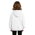thumbnail image 5 of BLVB Hoodies for Girls Long Sleeve Cute Pullover Lightweight Comfy Oversized Hooded Sweatshirt with Thumb Hole(White,13-14 Years), 5 of 8