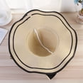 thumbnail image 4 of Hontri Baseball Caps in Sale, Women's Beach Straw Hat Jazz Visor Panama Hat Fedora Hat Gangster Hat Hat Beige, 4 of 6