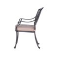thumbnail image 4 of Savanna Patio Outdoor Aluminum Dining Armchair  (Set of 2) - Desert Sand, 4 of 12